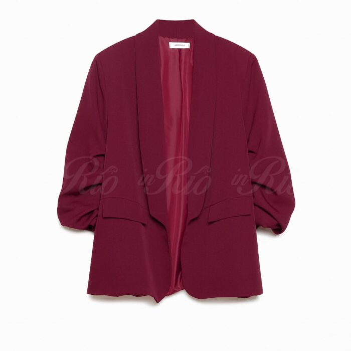 Blazer plus size bordeaux