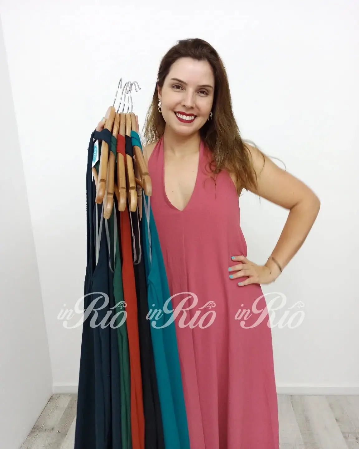 Vestido longo fluído backless - Image 3