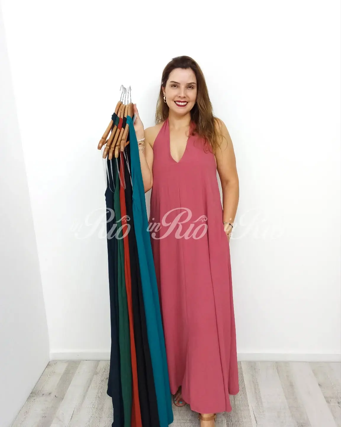 Vestido longo fluído backless - Image 2