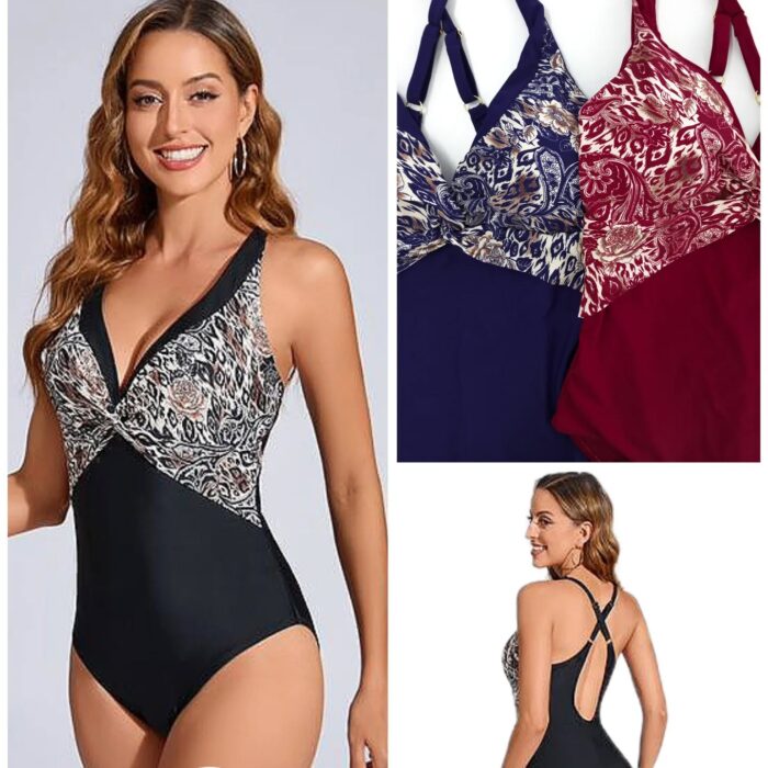 Fato de Banho Plus Size Modelador com efeito Disfarça Barriga