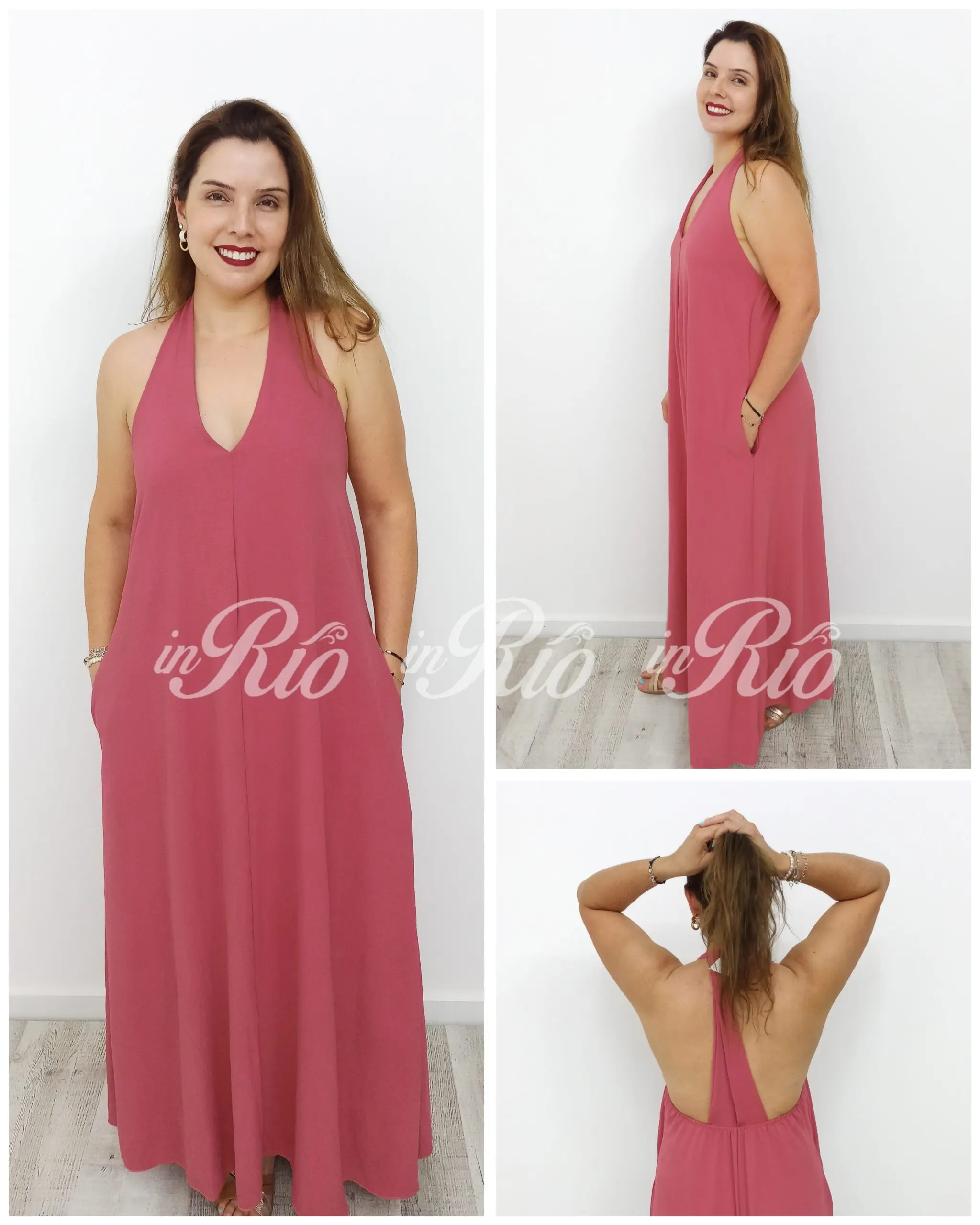Vestido longo fluído backless - Image 4