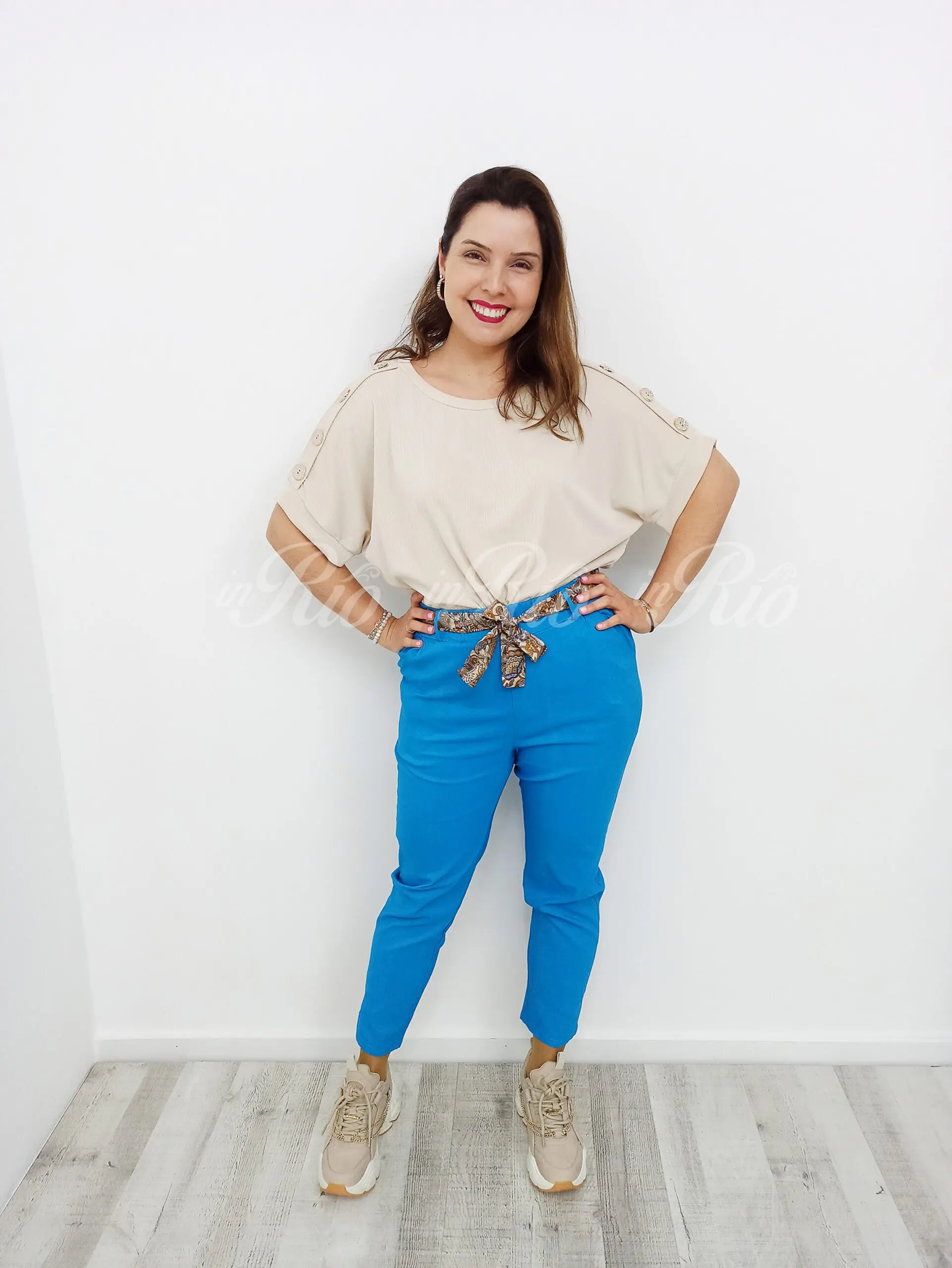 Calça mágica plus size em tecido primavera verão - Image 2