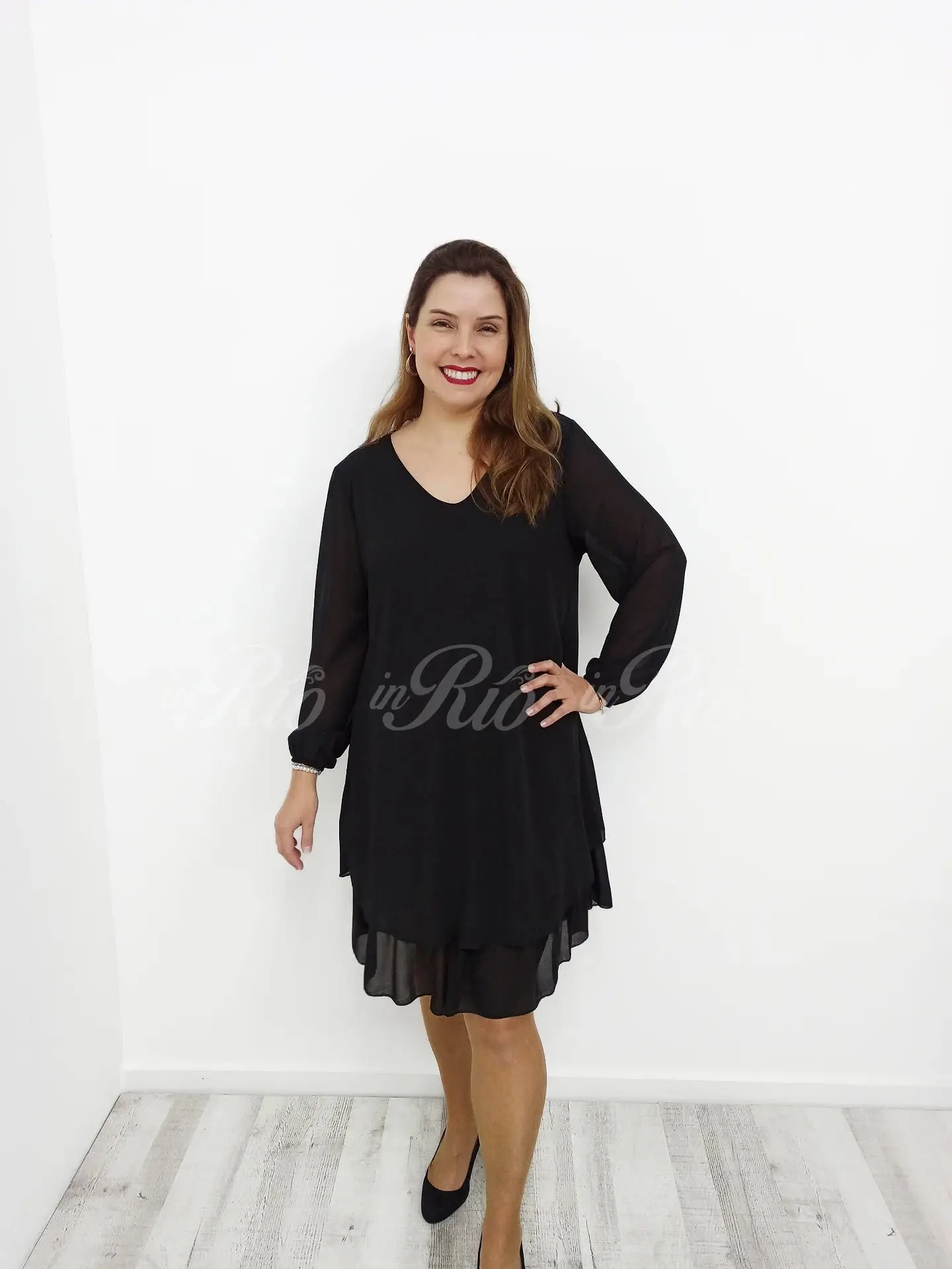 Vestido plus size com folhinhos - Image 2