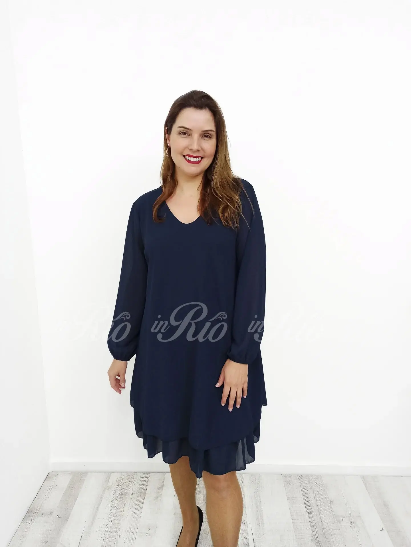 Vestido plus size com folhinhos - Image 4