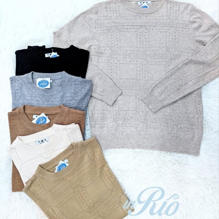 Camisola em malhinha com relevo a frente