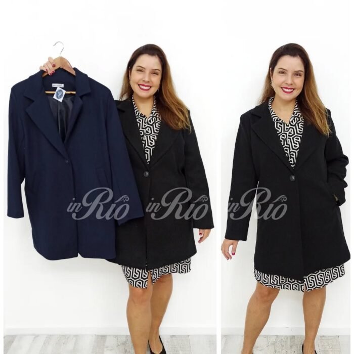 Casaco/sobretudo em fazenda